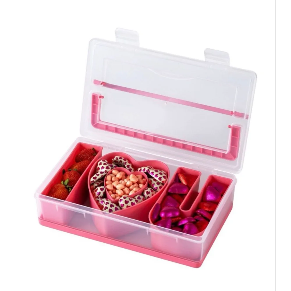 NEW CWC Cook With Color Pink & Clear Snack Box One Size
